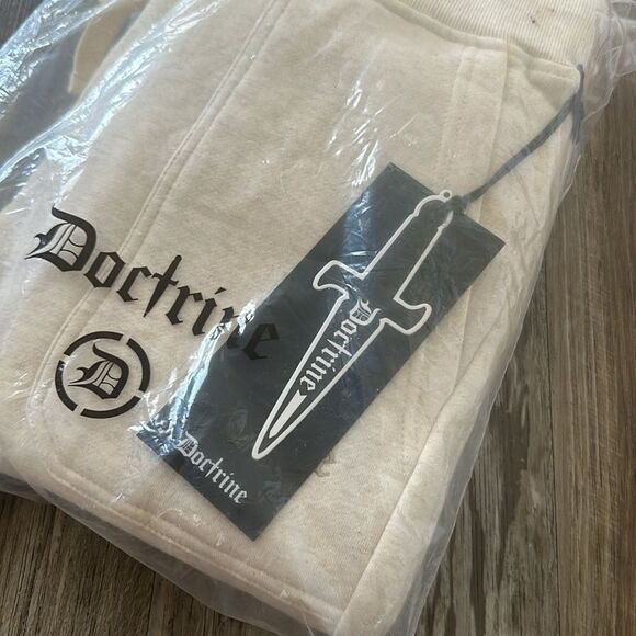 Doctrine Core Pocket Super Stacked Jogger Pants Heather Oatmeal Men's Size M NWT - Picture 10 of 10